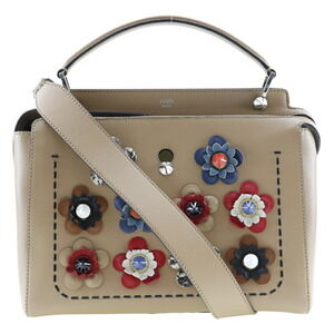 Fendi Dot Com handbag calfskin leather shoulder zippered